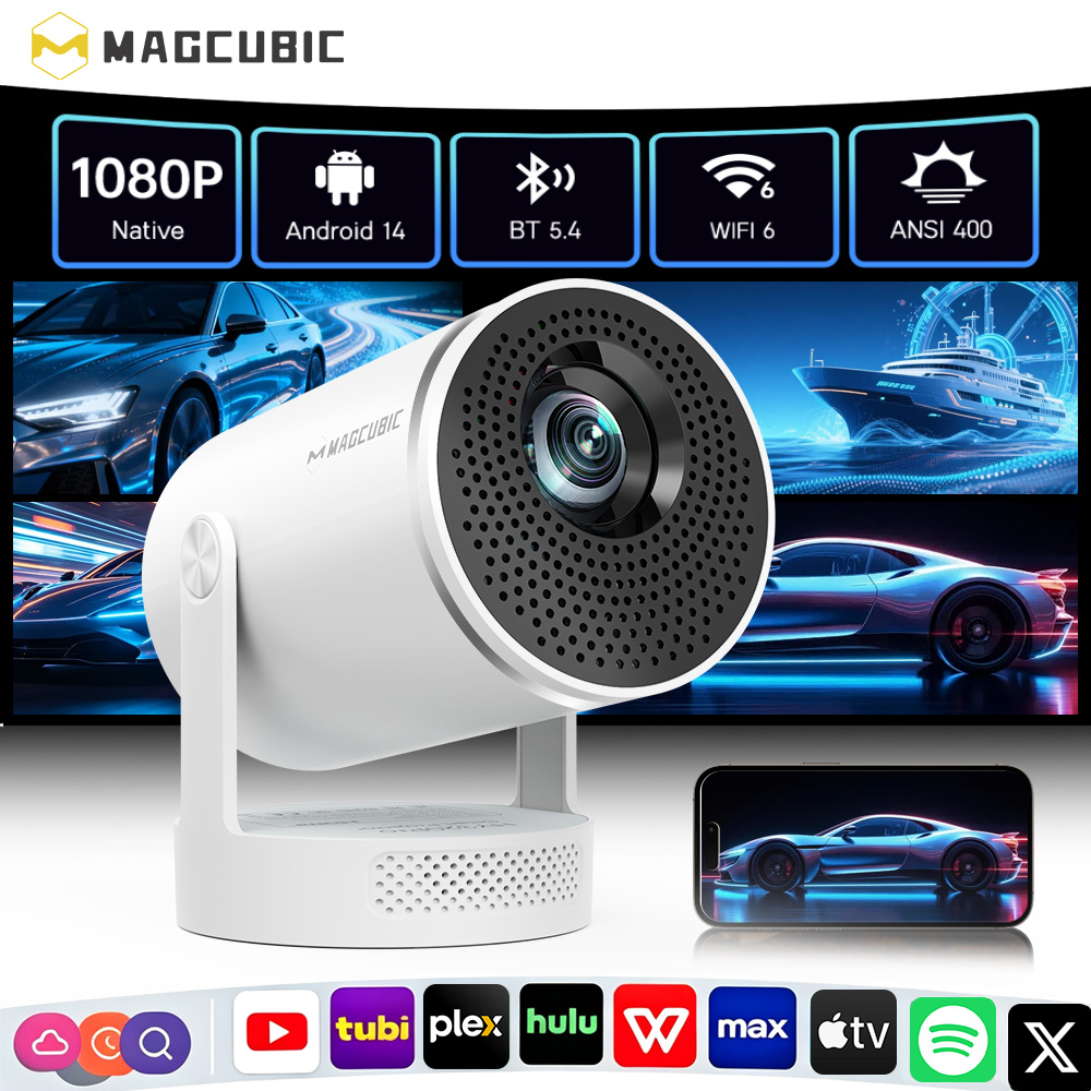 Video Home Cinema - Magcubic Android 14 Native 1080P 8K