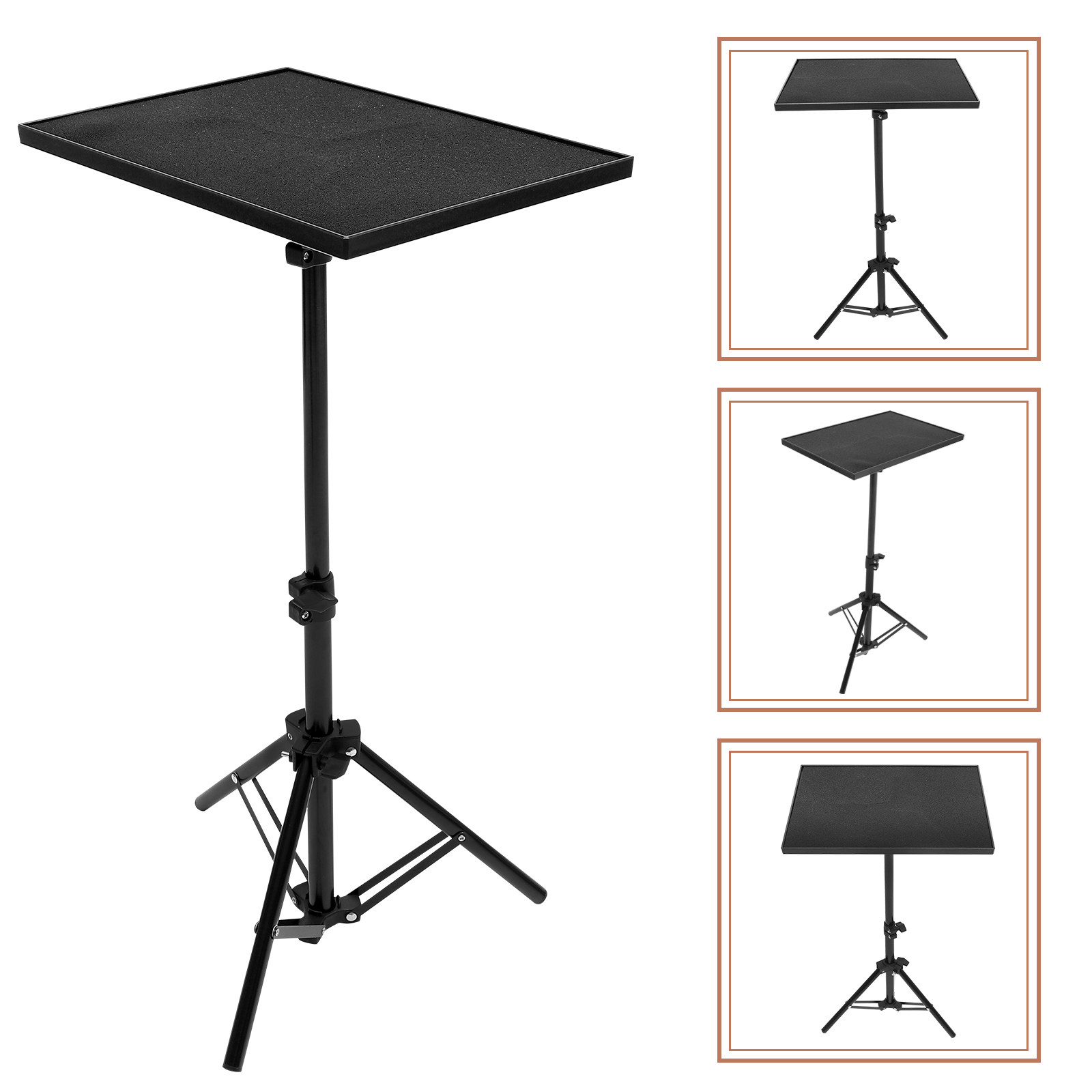 Projector Tripod Stand - Robuster, faltbarer Projektorständer, höhenverstellbar, Laptop-Projektor-Tisch, Regalhalter,