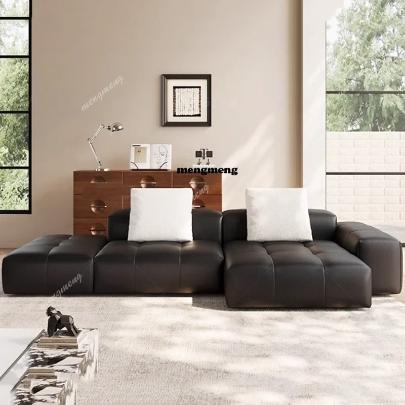 Home Cinema Furniture - Nordisches Leder-Kompressionssofa Minimalistischer Luxus-Relaxsessel Kino-Kompressionssofa Schlafzimmer-Design