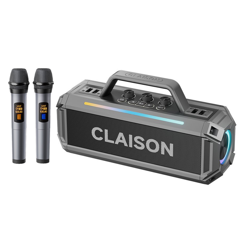 Shure Mic Sm58 - 300W Hochleistungs-Bluetooth-Lautsprecher, Doppelte Kabellose Mikrofone, Tragbarer