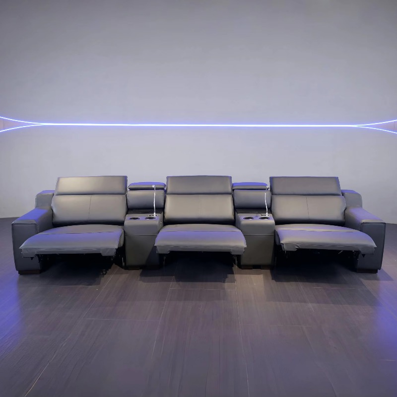Home Cinema Interiors - Luxuriöses Familien-Wohnzimmer-Sofa mit Funktionssessel, Innendesign-Relaxsessel, Heimkino-Relaxsofa