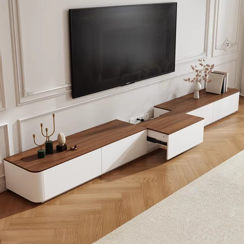 Home Cinema Furniture - Vintage-Raumdekoration, TV-Ständer, professionelles Holzdesign, großer TV-Tisch