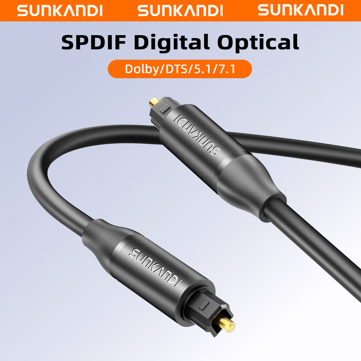 Video Home Cinema - SUNKANDI Optisches Audiokabel, Toslink Glasfaserkabel, S/PDIF