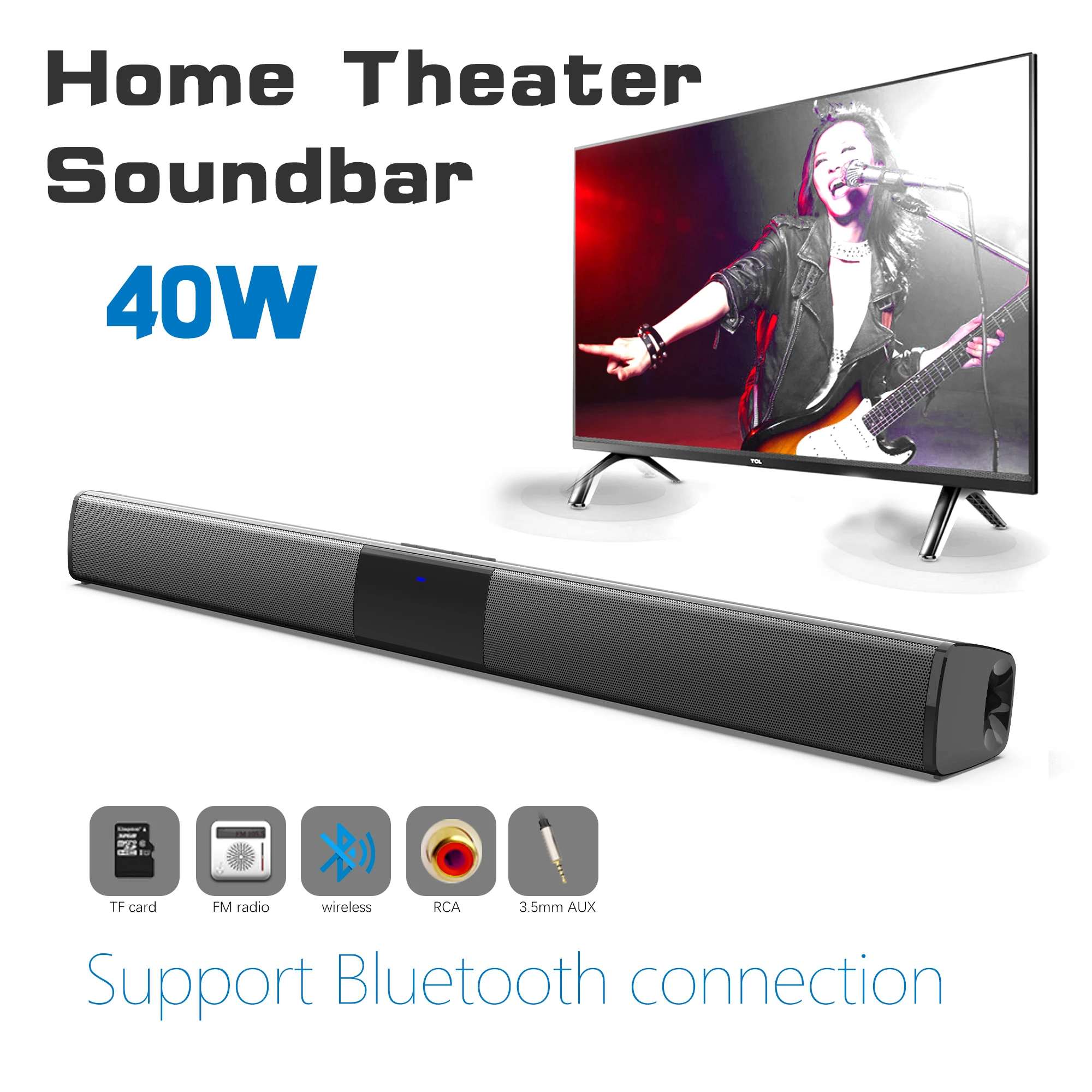 Home Cinema Pc - 40W High Power Soundbar für TV