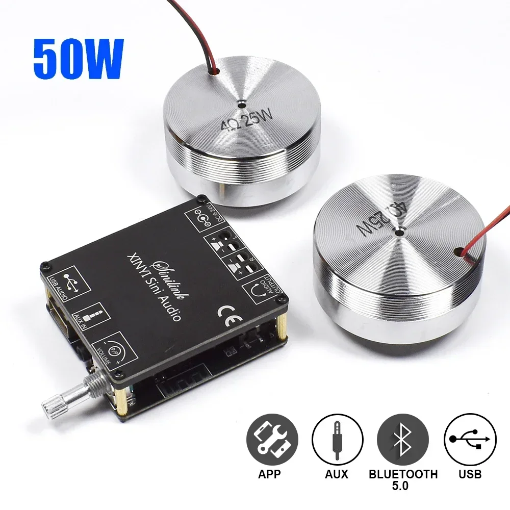 Home Cinema Choice - 2*25W Tragbare Stereo Vibration Lautsprecher Audio