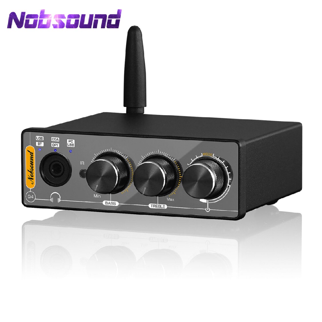 Home Cinema Amplifier - Nobsound Q4 Mini Ddigital-Analog-Konverter Bluetooth-Empfänger S/PDIF