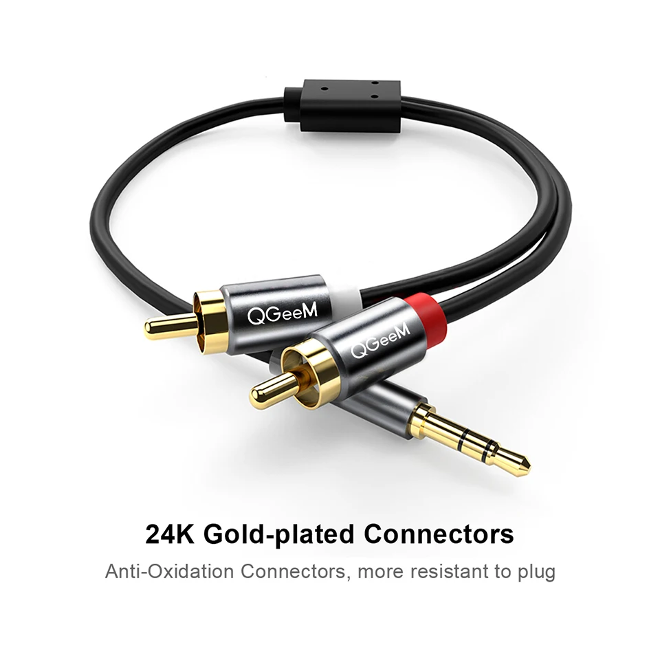 QGeeM RCA-Kabel 2RCA auf 3,5mm – Home Cinema Furniture Bewertung und Preis