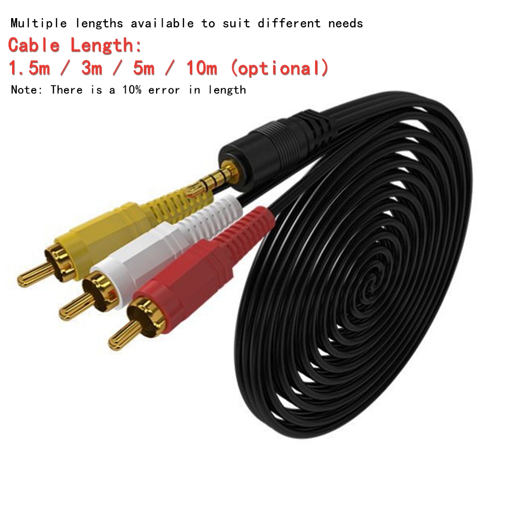 3,5 mm auf 3 Cinch-Audio-Video – Video Home Cinema Bewertung und Preis