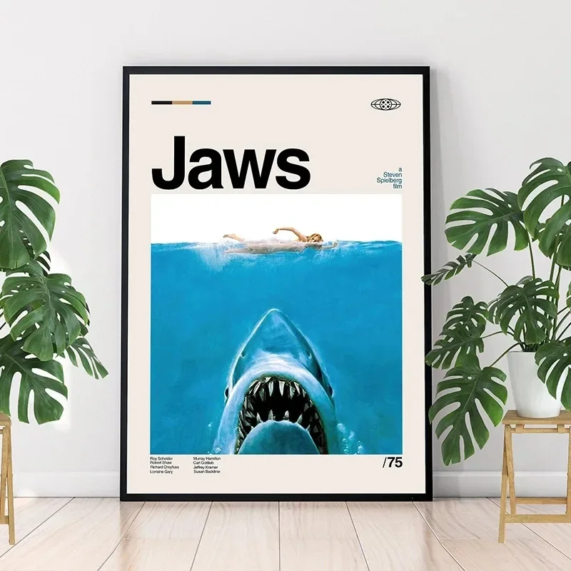 Minimalistische Kunst Jaws Fil – Home Cinema Interiors Bewertung und Preis