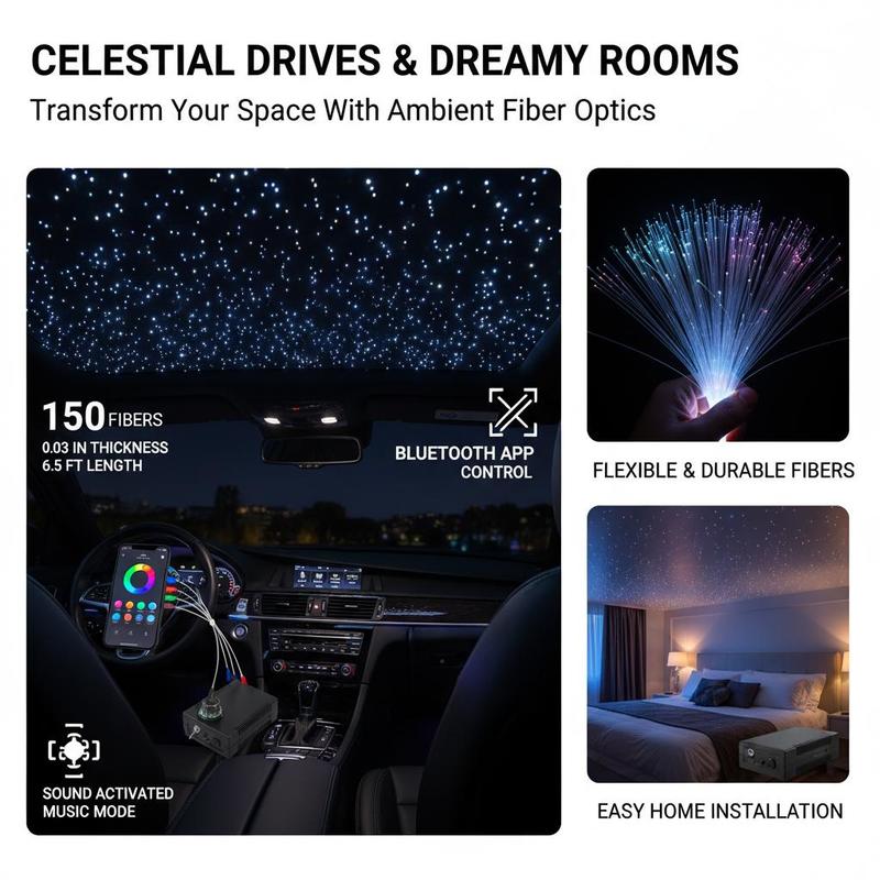 Glasfaser-Sternenhimmel-Beleuc – Home Cinema Interiors Bewertung und Preis