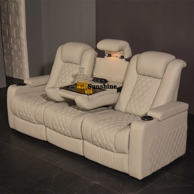 Weißes 3-Sitzer Elektrisches K – Home Cinema Interiors Bewertung und Preis