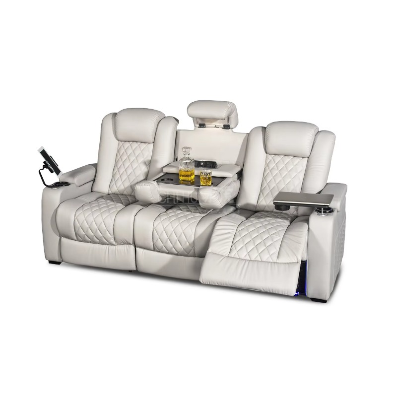 Weißes 3-Sitzer Elektrisches K – Home Cinema Interiors Bewertung und Preis