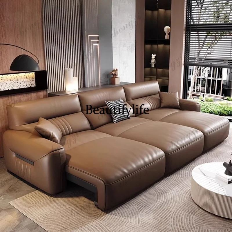 03 A68 Echtes Leder Wohnzimmer – Home Cinema Room Design Bewertung und Preis