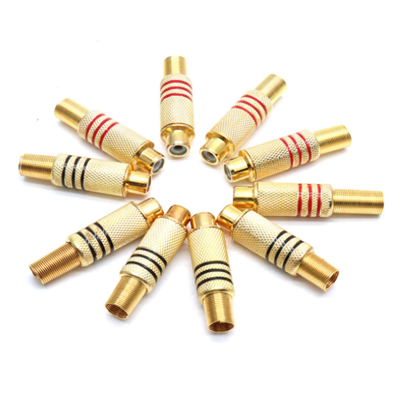 4 Stück RCA-Stecker Vergoldet  – Video Home Cinema Bewertung und Preis