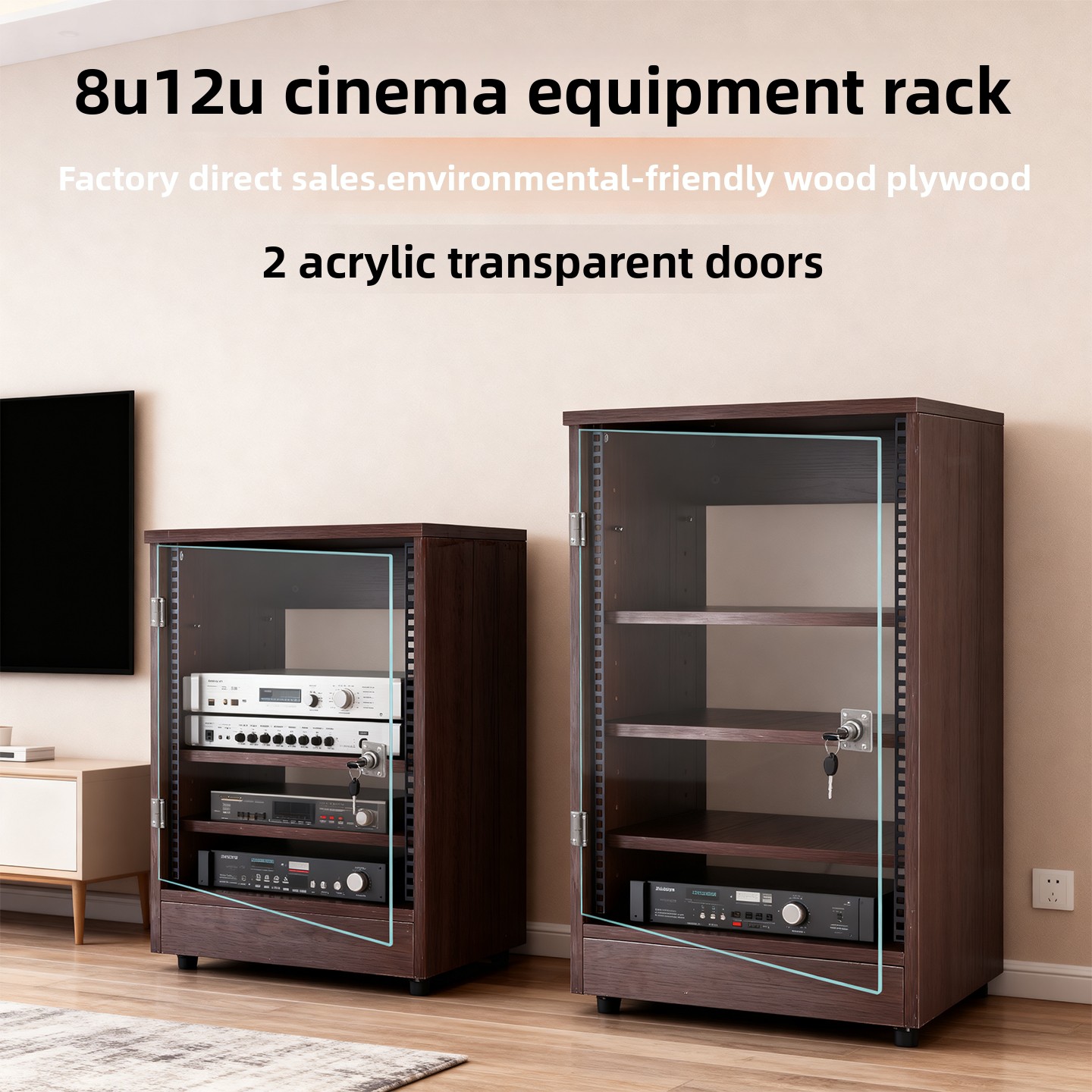 Transparente Vordertür 8U - 16 – Home Cinema Amplifier Bewertung und Preis